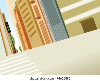 Crosswalk in a city