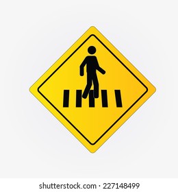 Crosswalk Graphic Sign Vector Illustration,man walk on crosswalk icon,man icon