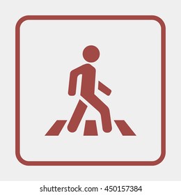Crosswalk icon.