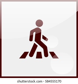 Crosswalk icon.
