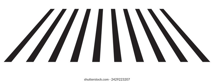 Crosswalk icon. Pedestrian crossing icon. Zebra crossing. Vector illustration, eps10