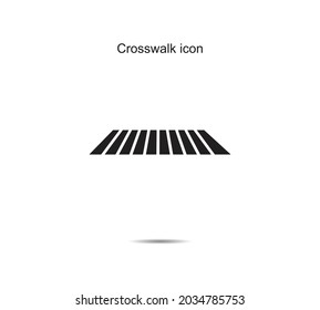 Icono de Crosswalk gráfico de ilustración vectorial en el fondo