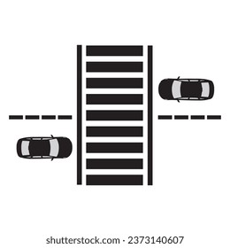 Crosswalk icon vector illustration symbol design