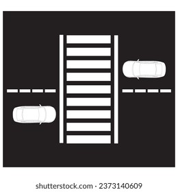 Crosswalk icon vector illustration symbol design