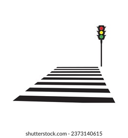 Crosswalk icon vector illustration symbol design
