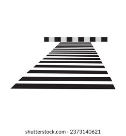 Crosswalk icon vector illustration symbol design