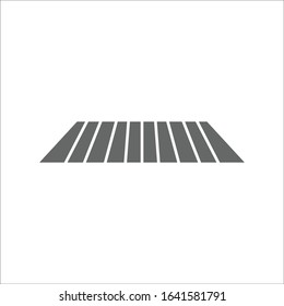 Crosswalk icon vector on white background