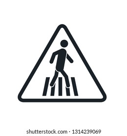 Crosswalk icon vector template