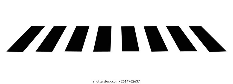 Crosswalk lines. pedestrian crossing icon. zebra crossing. vector illustration, crossover isolated on white background. Vector Illustration .EPS 10 .