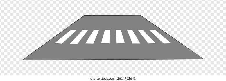 Crosswalk lines. pedestrian crossing icon. zebra crossing. vector illustration, crossover isolated on white background. Vector Illustration .EPS 10 .