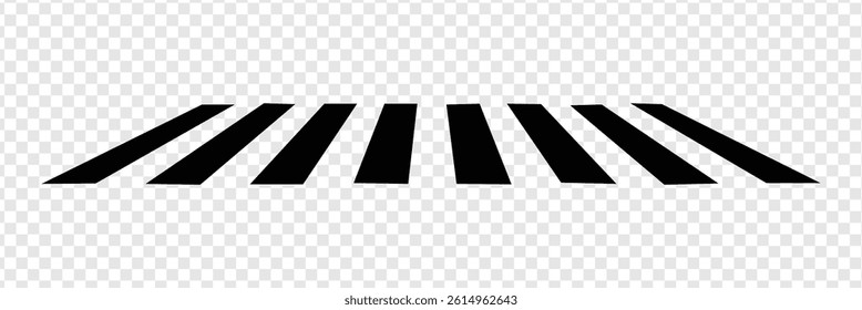 Crosswalk lines. pedestrian crossing icon. zebra crossing. vector illustration, crossover isolated on white background. Vector Illustration .EPS 10 .