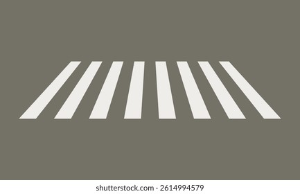 Crosswalk lines. pedestrian crossing icon. zebra crossing. vector illustration, crossover isolated on white background.