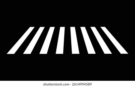 Crosswalk lines. pedestrian crossing icon. zebra crossing. vector illustration, crossover isolated on white background.