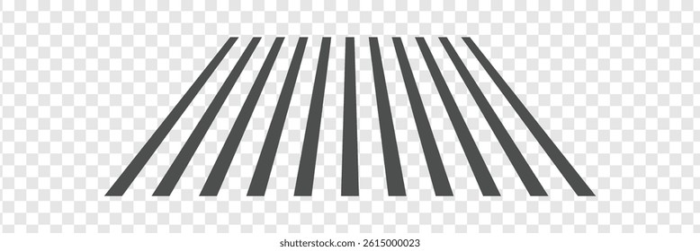 Crosswalk lines. pedestrian crossing icon. zebra crossing. vector illustration, crossover isolated on white background. Vector Illustration . EPS 10 .