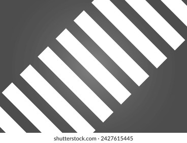 Überquerung. Fußgängerüberweg. Zebrastreifen. In: Vector Illustration. 