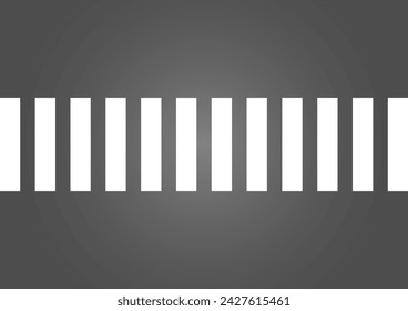 Crosswalk. Pedestrian Crossing Road. Zebra Crossing. Vector Illustration. 