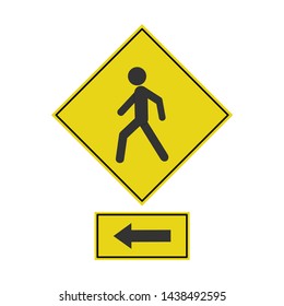 Crosswalk road , Crossing  vector sign