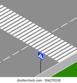 crosswalk. Streets and roads.