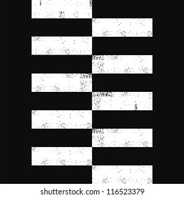 Crosswalk stripes on black background (vector version)