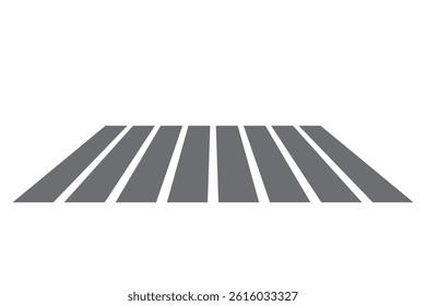 Crosswalk vector isolated on white background