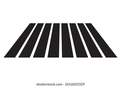 Crosswalk vector isolated on white background