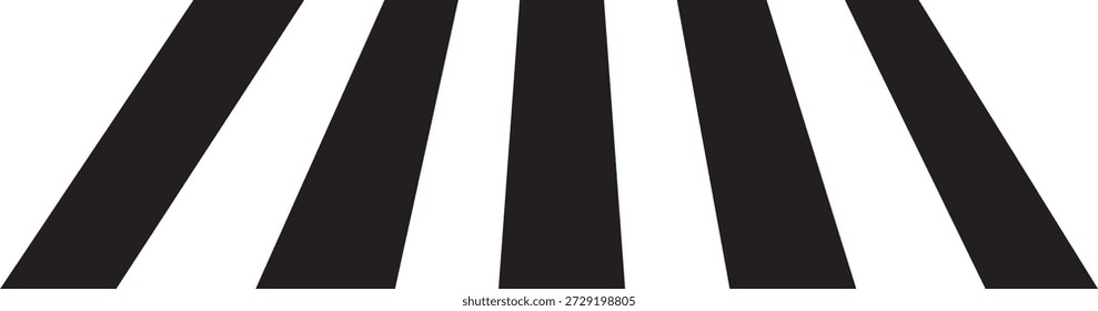 Vetor de passarela. Crosswalk lines. ícone de passagem de pedestres. Vetor de ícone de faixa de pedestres de zebra. listras diagonais, símbolo seguro. ilustração vetorial.
