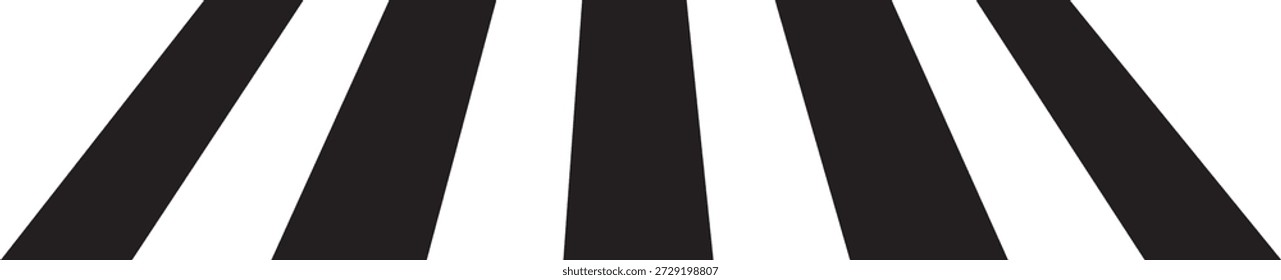 Vetor de passarela. Crosswalk lines. ícone de passagem de pedestres. Vetor de ícone de faixa de pedestres de zebra. listras diagonais, símbolo seguro. ilustração vetorial.
