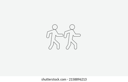 Crosswalk vector logo design template