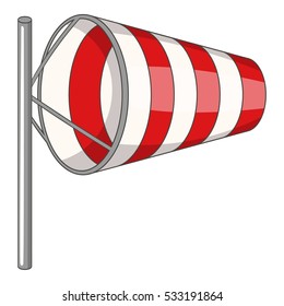 Crosswind icon. Cartoon illustration of crosswind vector icon for web