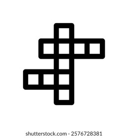 Crossword. Editable stroke vector icon.