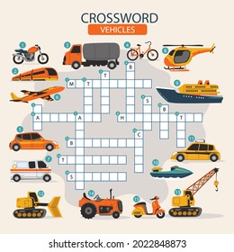 Crossword in english. Education child preschool, school game. Learning english language. Cartoon spelling puzzle. Test for kids Crossword book. Vector illustration.