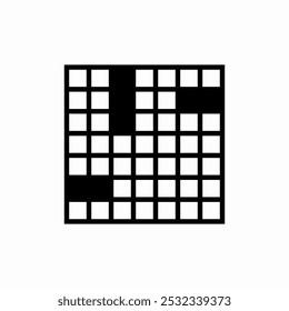 crossword game icon sign vector