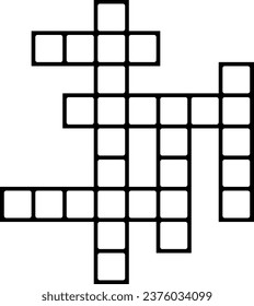Crossword icon from hobbies collection. Simple line element Crossword symbol for templates, web design and infographics