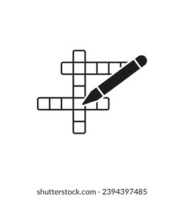 Crossword icon. Vector illustration. EPS 10.