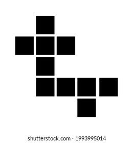 crossword icons symbol vector elements for infographic web