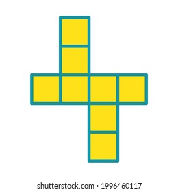 crossword icons symbol vector elements for infographic web