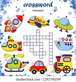 Crossword puzzle game of transport