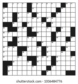 Crossword puzzle vector. square puzzle illustration