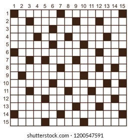 Crossword puzzle vector. square puzzle illustration