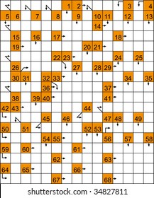 crossword vector illustration