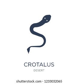 Crotalus icon. Trendy flat vector Crotalus icon on white background from Desert collection, vector illustration can be use for web and mobile, eps10