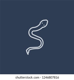 Crotalus icon. Trendy flat vector Crotalus icon on dark blue background from Desert  collection