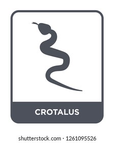 crotalus icon vector on white background., crotalus simple element illustration