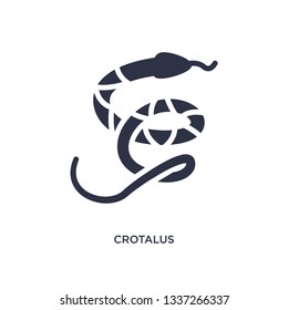 crotalus isolated icon. Simple element illustration from desert concept. crotalus editable logo symbol design on white background. Can be use for web and mobile.