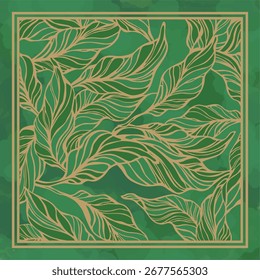croton leaves floral vector seamless pattern
