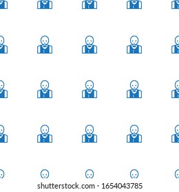 Croupier icon pattern seamless isolated on white background. Editable filled Croupier icon. Croupier icon pattern for web and mobile.