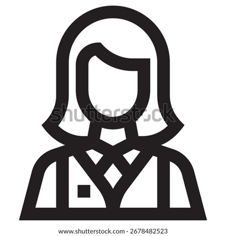 Croupier Modern Vector Icon – Minimal Illustration Symbol Template for Web Mobile App UI Design