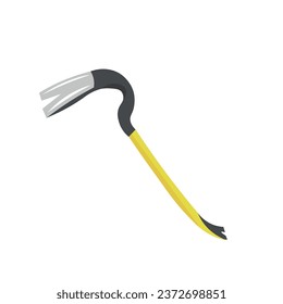 Crow bar on white background