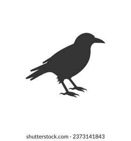 Icono de pájaro de cuerdas sobre fondo blanco - Ilustración vectorial simple