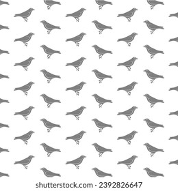 Crow bird illustration for background design vector